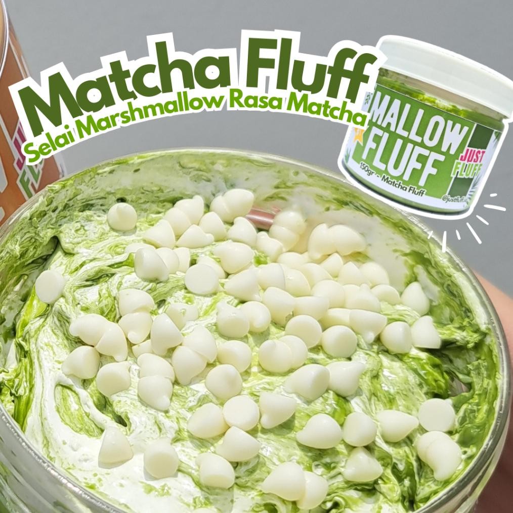 

Selai Marshmallow Fluff Matcha 150gr JustFluff