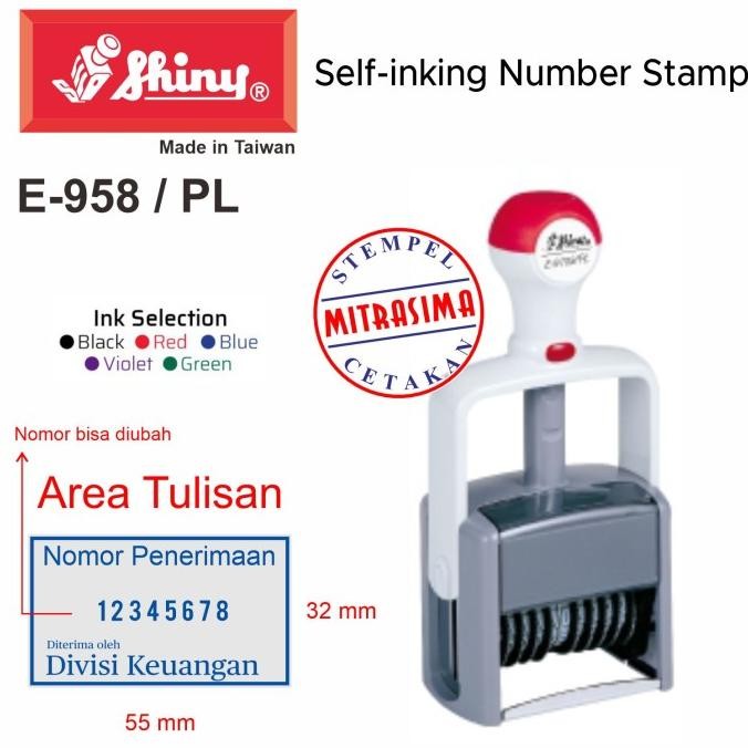 

Stempel Shiny E-958/Pl ( Shiny Essential Dgn Nomor 8 Digit E958/Pl ) Tersedia