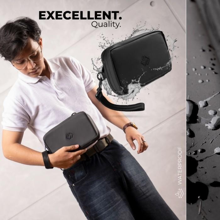 Clutch Pouch Bag Sling Phone Neck Bag Hanging Wallet Tas Selempang Dompet Pria Wanita Waterproof