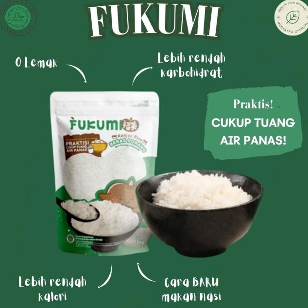 

Fuku Beras Porang Pouch 1Kg / Shirataki / Konjac Rice