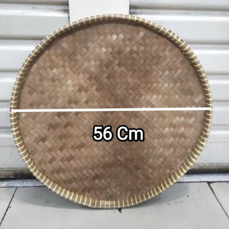 Tampah Bambu Besar 56 Cm/ Tampah Bambu Besar Kuat dan Rapih/ Nampan Tumpeng Kue Besar