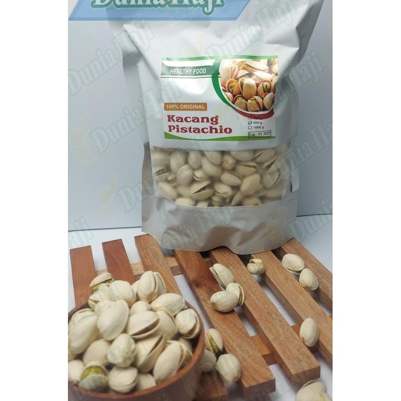 

Kacang Pistachio / Fustuk /Kacang Ketawa Kacang Pistachios 500Gr