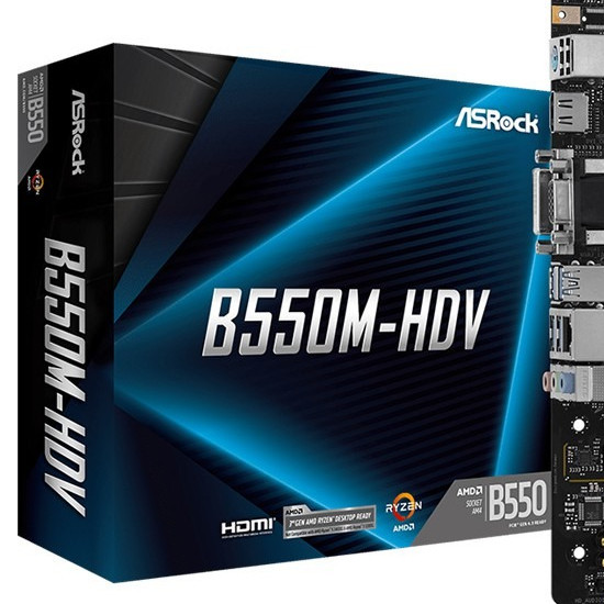 ASROCK B550M-HDV (AMD B550, DDR4)
