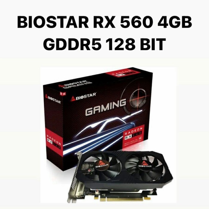 BIOSTAR RX 560 4GB DDR5