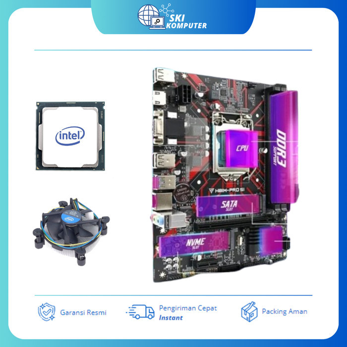 PAKET MOTHERBOARD H81 + PROCESSOR INTEL I5 4570/4590 + RAM