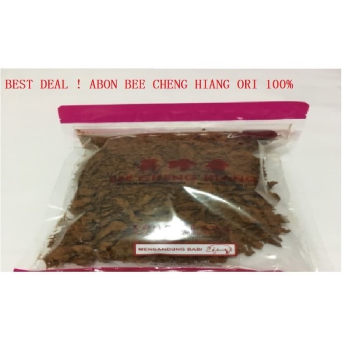 

Bee Cheng Hiang Abon Babi Fresh & Original 100% ( Berat 300 Gr)