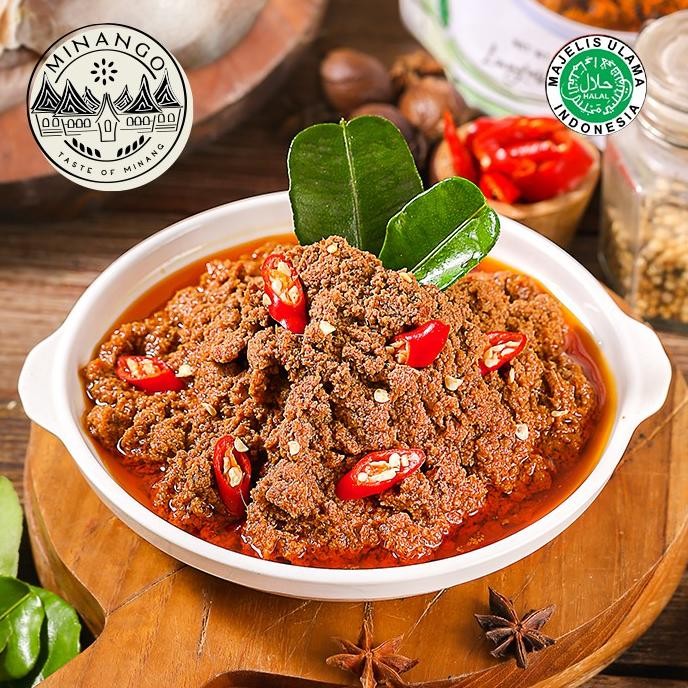 

Minango Bumbu Instan Pasta Rendang Padang Siap Saji 250gram Halal BPOM TA