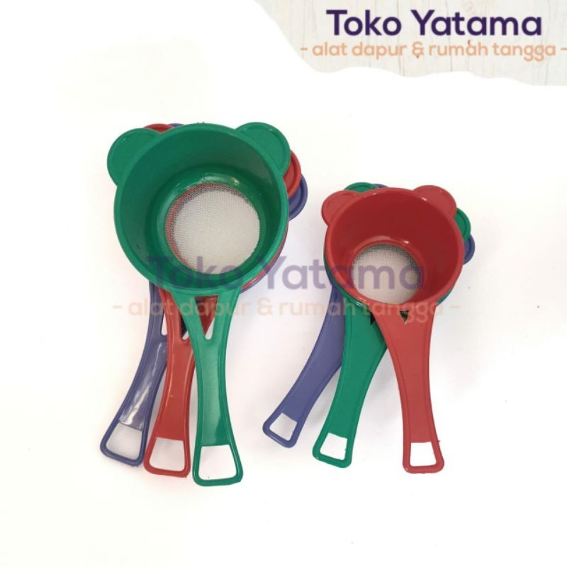 SARINGAN TEH PLASTIK BESAR KECIL