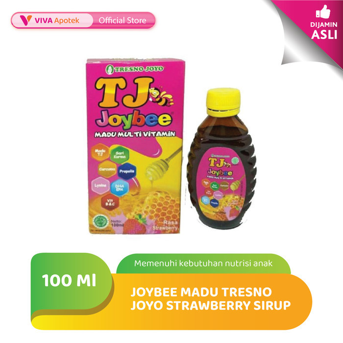 Madu TJ Joybee Strawberry Multivitamin Anak (100 ml)
