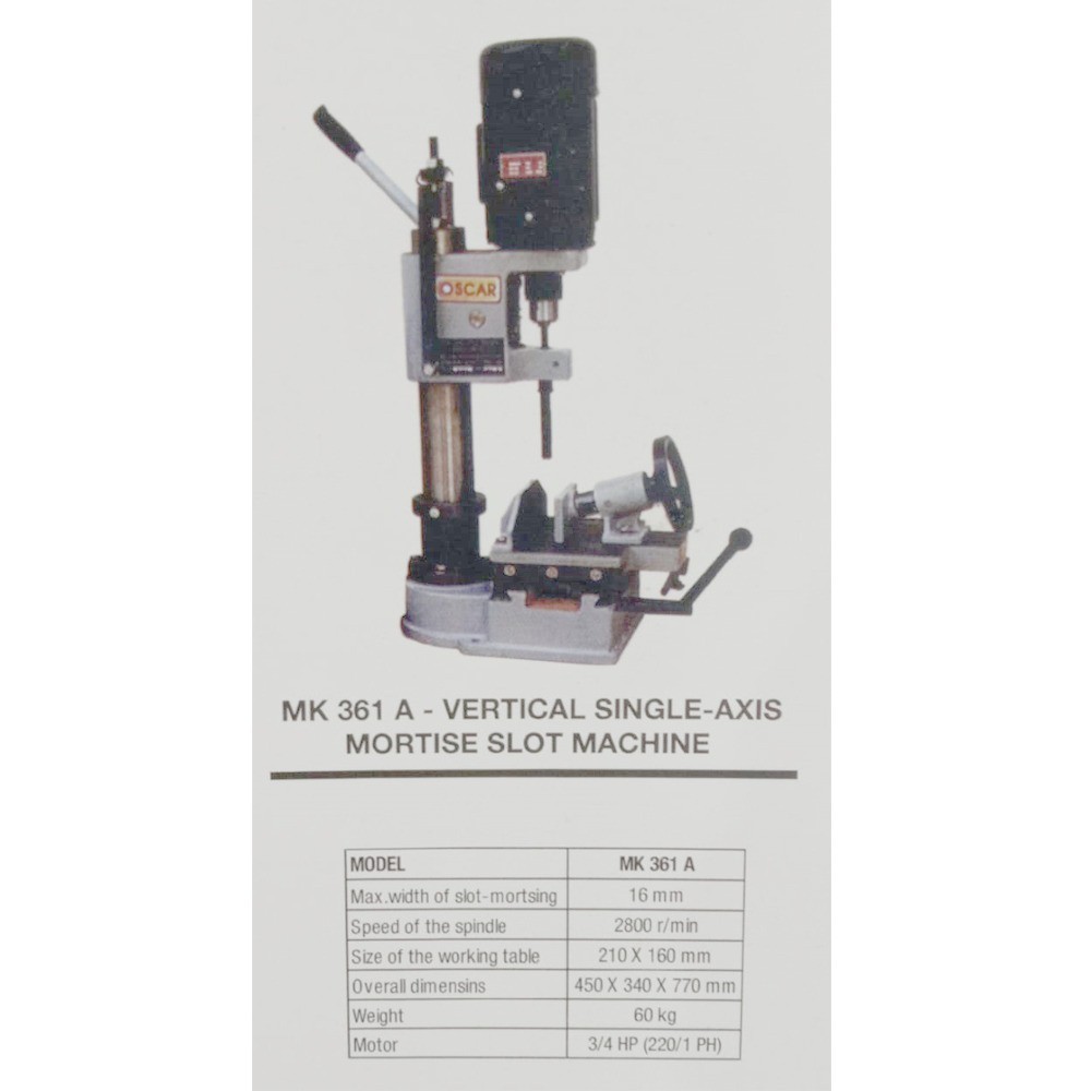 OSCAR Mesin Bor Bobok Kayu Chisel MK361A