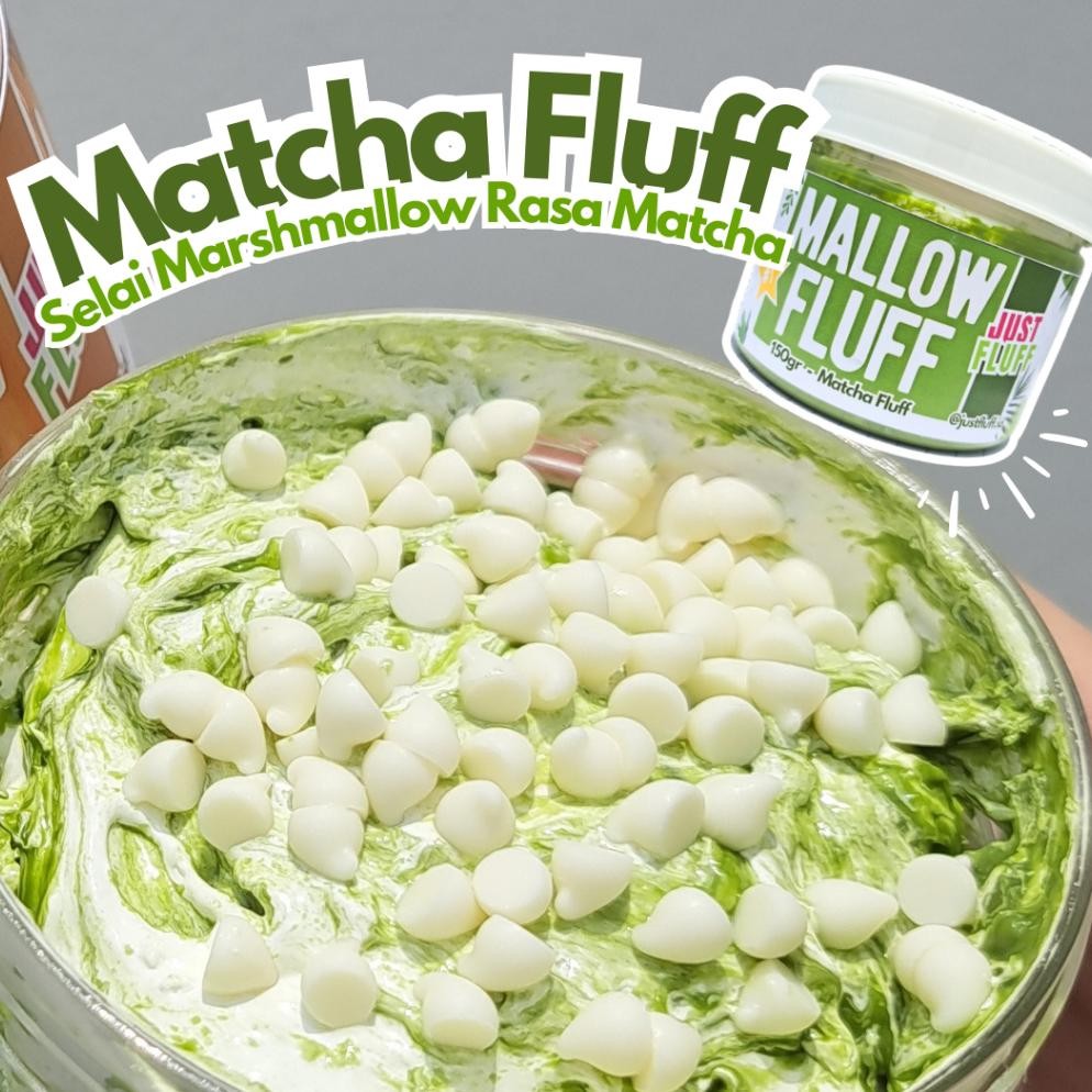 

Selai Marshmallow Fluff Matcha 150gr JustFluff