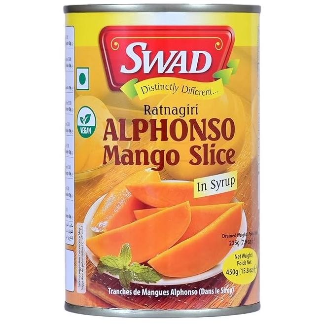 

Silahkan Order] SWAD ALPHONSO MANGO SLICE 450G / Syrup Mangga