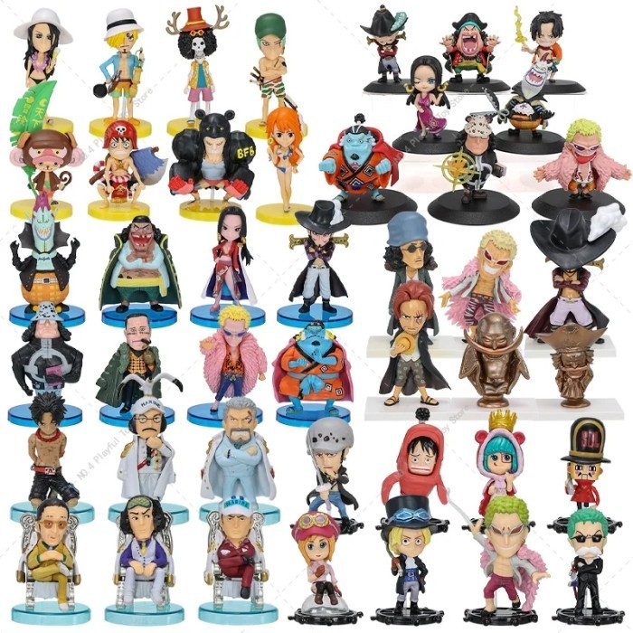 Action Figure One Piece Puzzle Chibi Mugiwara Set 9