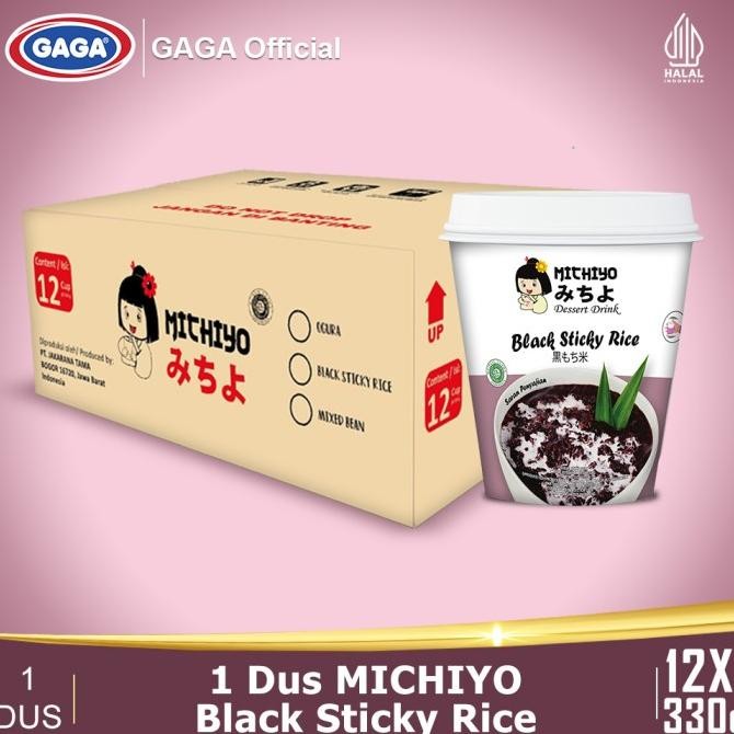

MICHIYO Black Sticky Rice 330g 1 Dus (isi 12 cup)