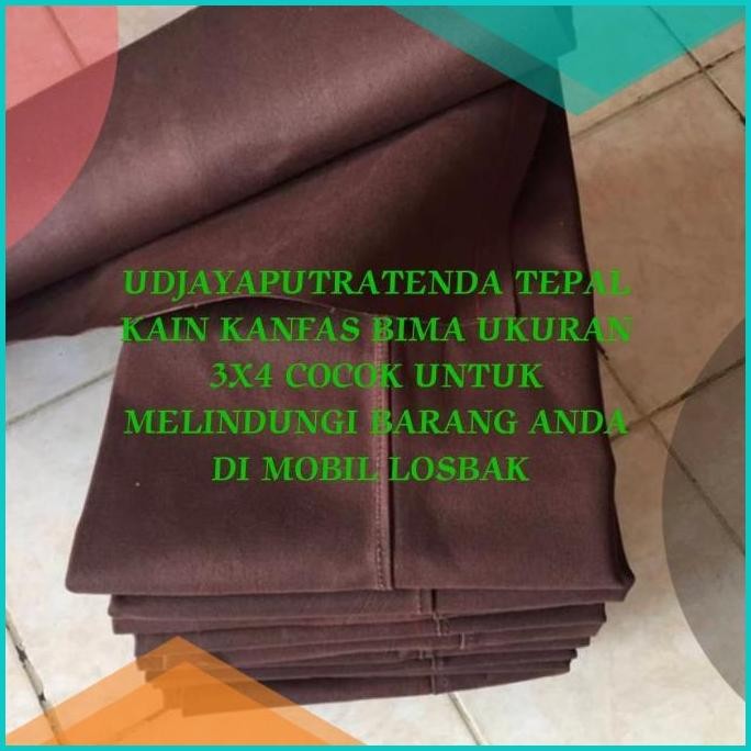 TERPAL KAIN KANVAS BIMA BAHAN TEBAL BANGET DAN PASTI KUAT UKURAN 3X4 8