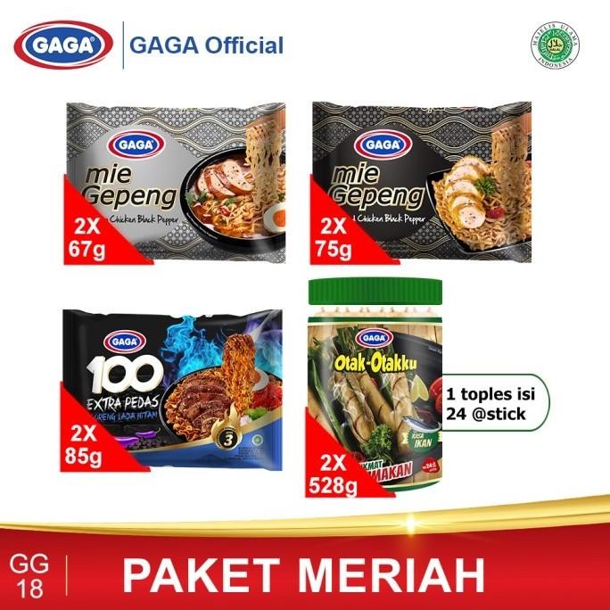 

GAGA 100 Goreng Lada Hitam, Mie Gepeng Lada Hitam, Otak-otakku (GG18)