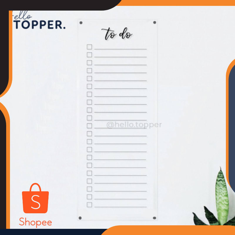 

Terlaris Clear Akrilik To Do List PlannerModern | Wall Planner | Schedule Board Keren