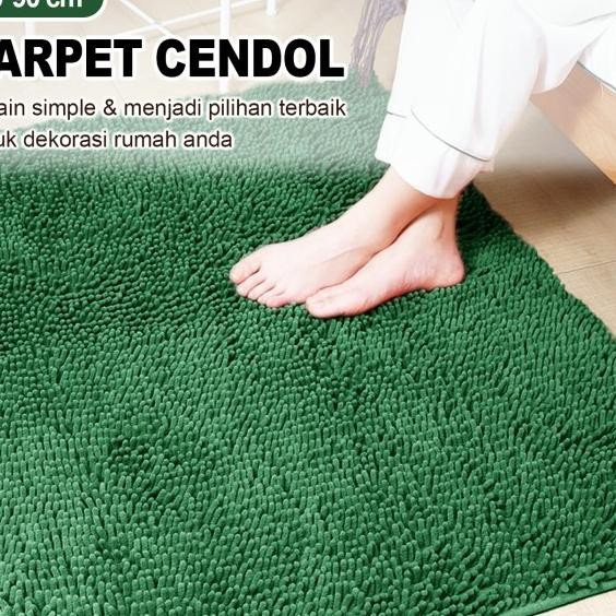 Karpet Keset Cendol Crofiber Tebal Besar Uk 60 X 90 Cm Anti Licin Bulu Lembut | D5 B2