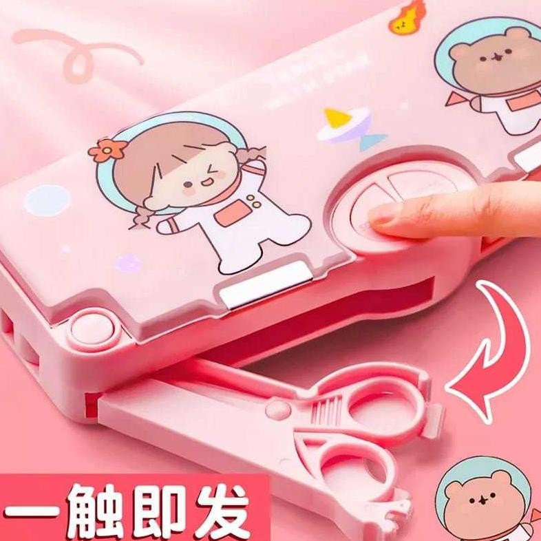 

df-8 ( zwq ) K001 Kotak Pensil Multifungsi Motif Kartun Untuk Laki Laki Perempuan / Tempat Pensil Serbaguna Anak Sekolah TK SD Berkualitas