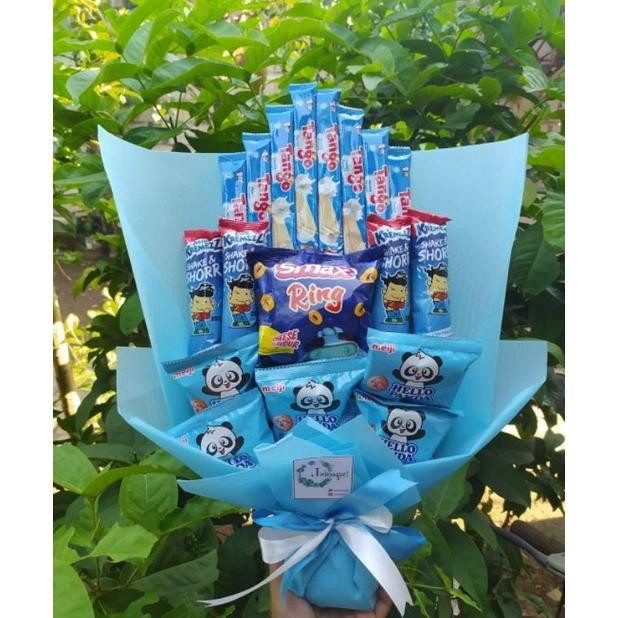 

COD (S) Buket Biru cantik terjangkau murah/paket/bingkisan Snack Ulang Tahun/Ultah/ Wisuda/Kado/Hadiah Pacar/sahabat/Sidang skripsi/seminar/santunan anak yatim Terlaris