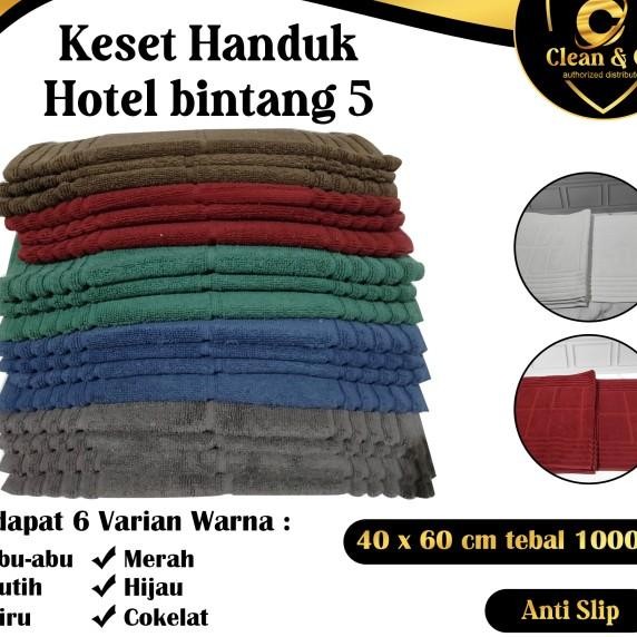 Paket 4 Pcs Keset Handuk Tebal Polos Gramasi 1000 Gsm