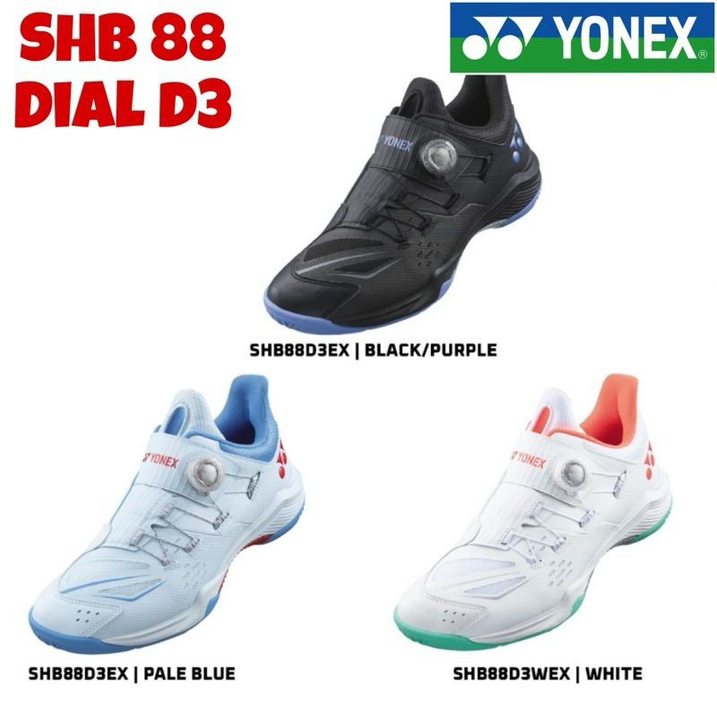 Sepatu Badminton YONEX SHB 88 DIAL D3 EX BOA Original