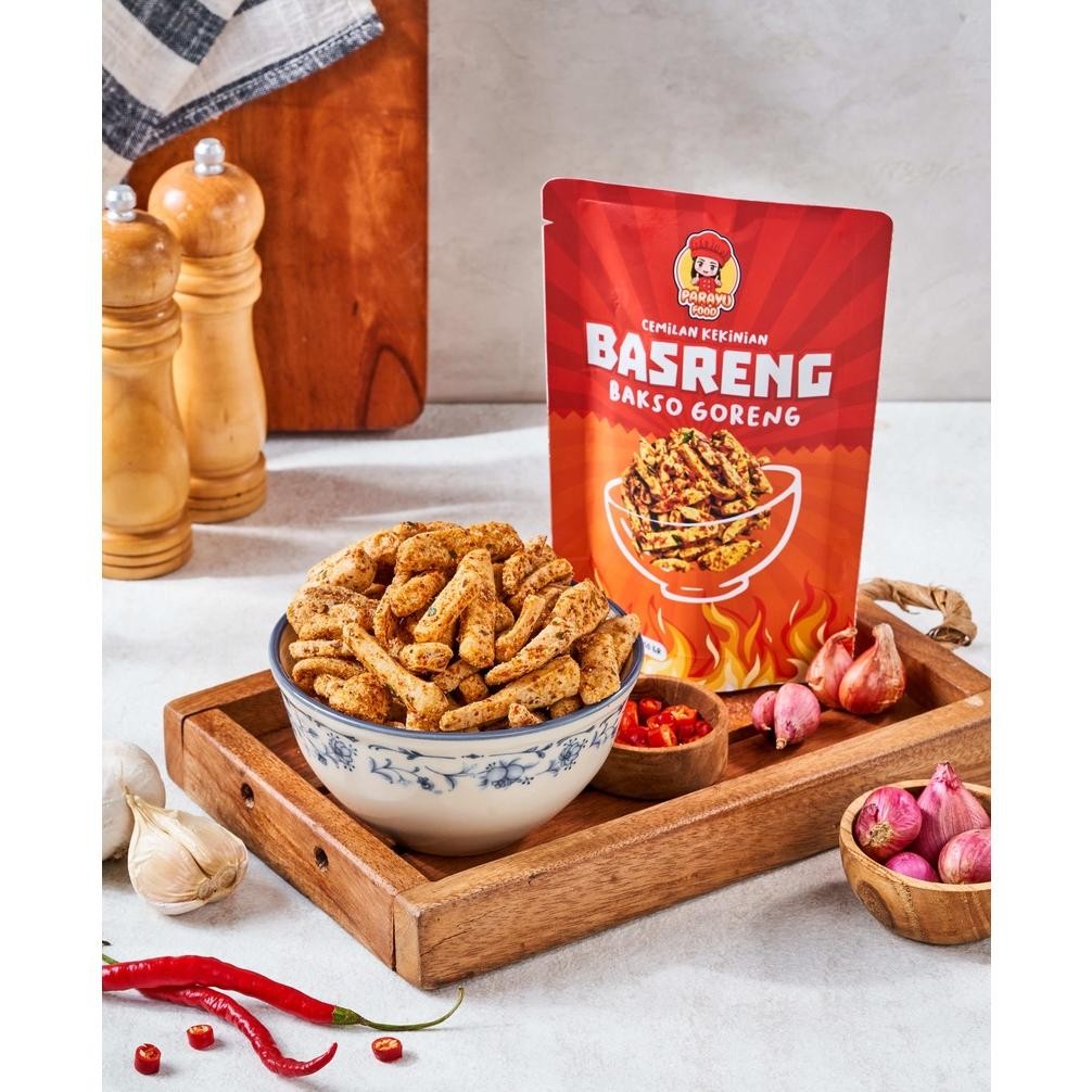 

By05 Parayu Food - Paket Usaha Dapat 25 Pcs Ukuran 50gr Varian Bareng Kripca Lidi Makaroni Urill Bantet Kerupuk Basreng Premium