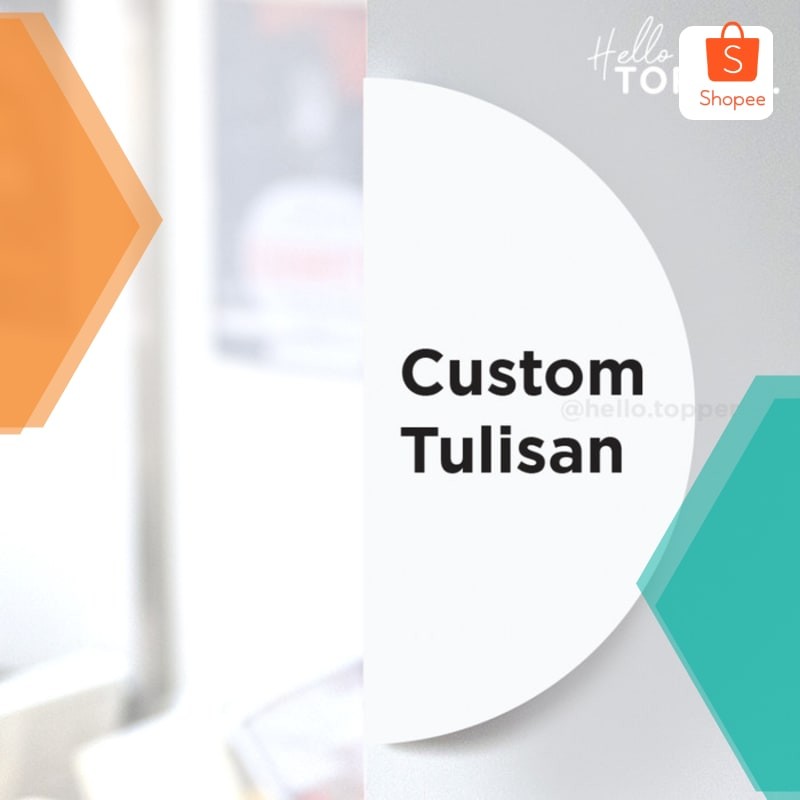 

Grosir Custom Tulisan Sign Board Akrilik Half Round Papan Tanda Acrylic Sign - Dasar Hitam 20x10 Keren