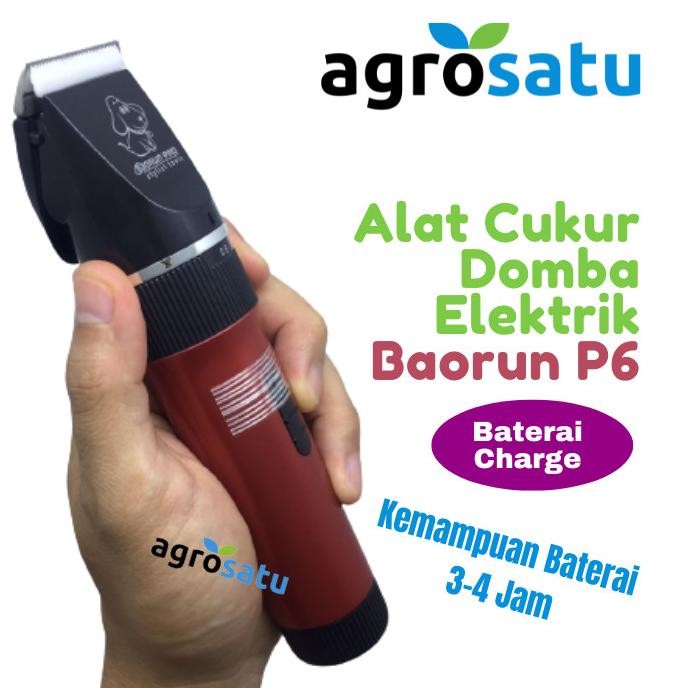 [COD] Alat/Mesin Cukur Hewan Domba Kambing Elektrik Charge - Baorun P6