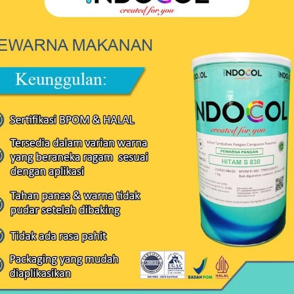 

Pewarna Makanan Indocol Hitam S830 (Bla)