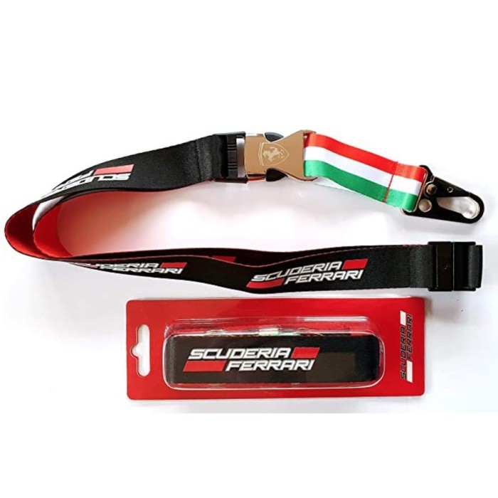 

Terbaru!!! Scuderia Ferrari F1 2019 Team Lanyard. Name Tag & ID Card Holder