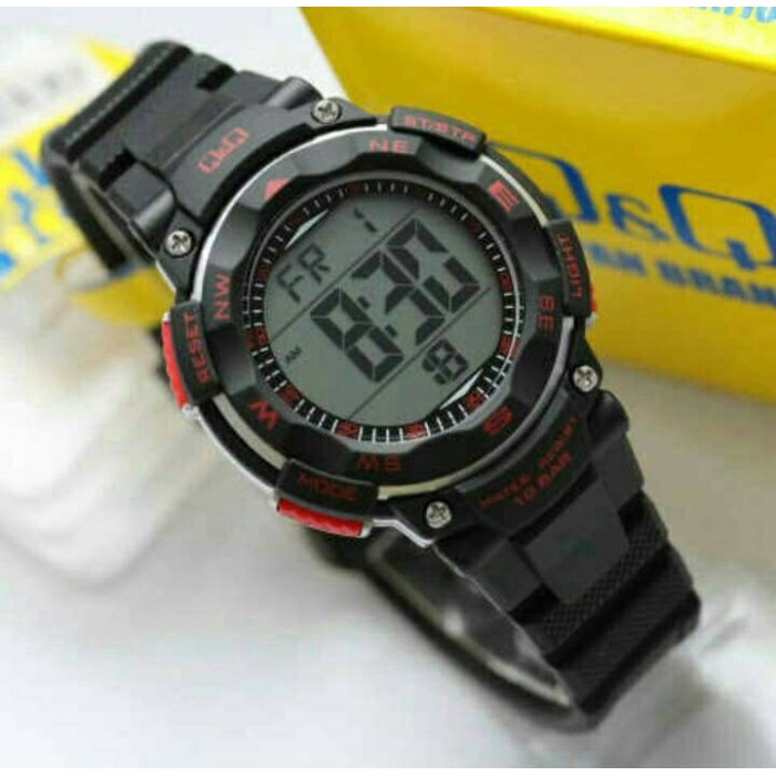 Jam Tangan Wanita & Anak Qq Q&Q M149J Original M149 Hitam Merah