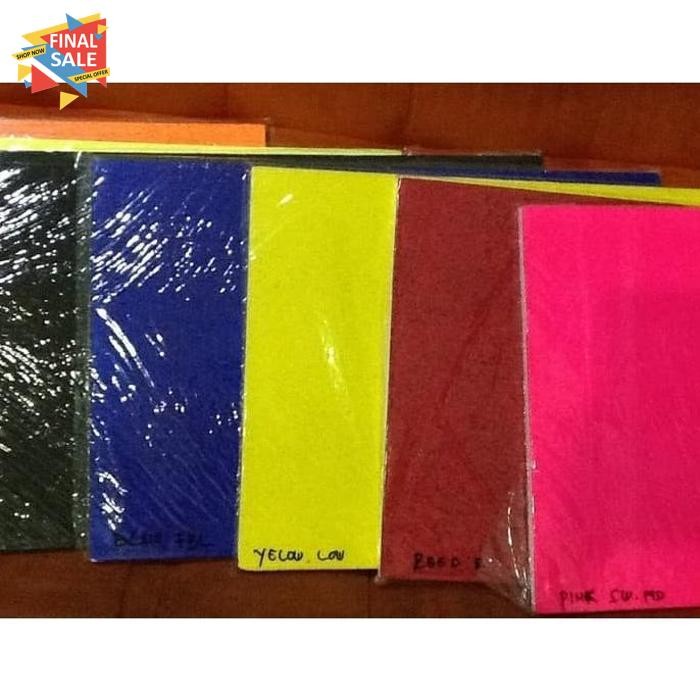 

Original Styrofoam Warna Ukuran 40*60*1,5Cm / Sterofom Prakarya/Meding Jaminan Mutu