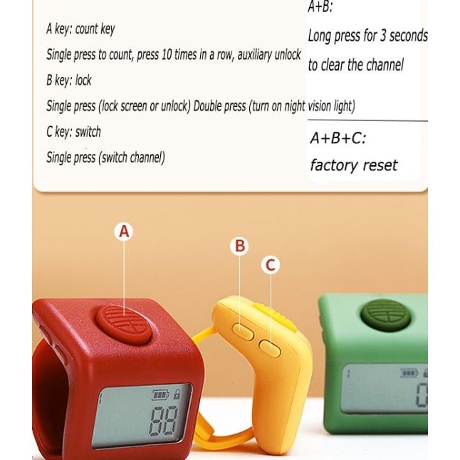 Tasbih Digital Led Rechargeable Tally Counter 9 Charging