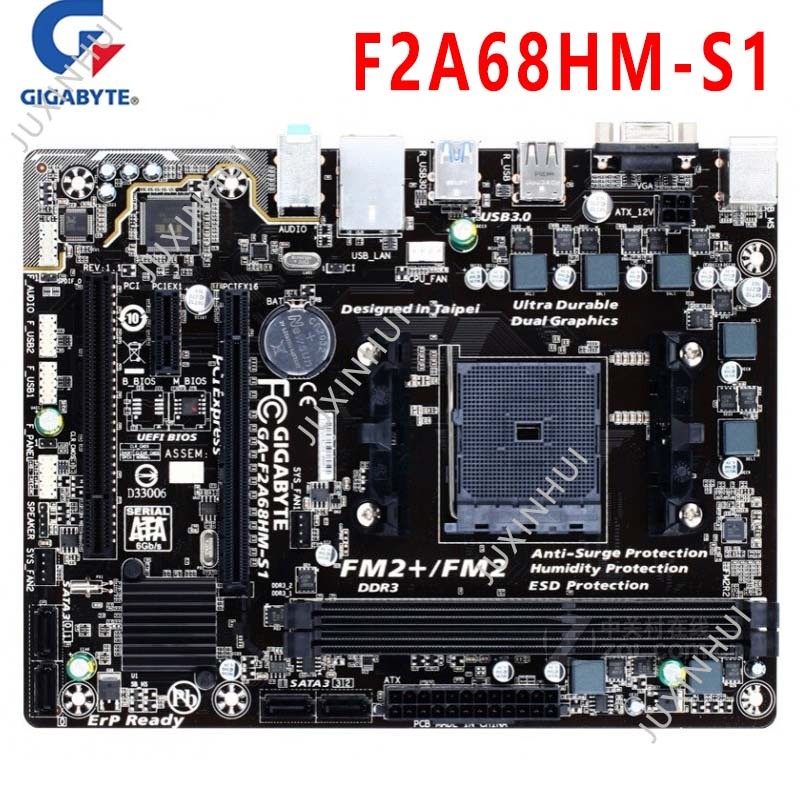 Gigabyte GA-F2A68HM-S1 DDR3 16GB Soket FM2 FM2+ A68HM a68 a58 a88xM Desktop motherboard bekas |F7Ce2