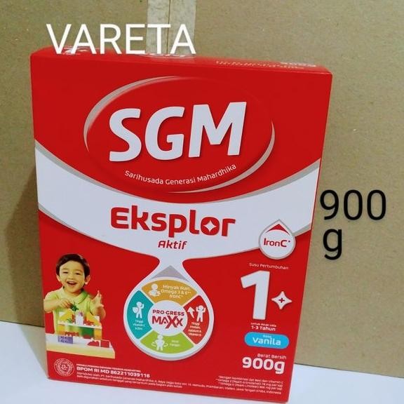 

SGM susu bubuk 1+ 1 plus rasa VANILA vanilla 900g 900 g