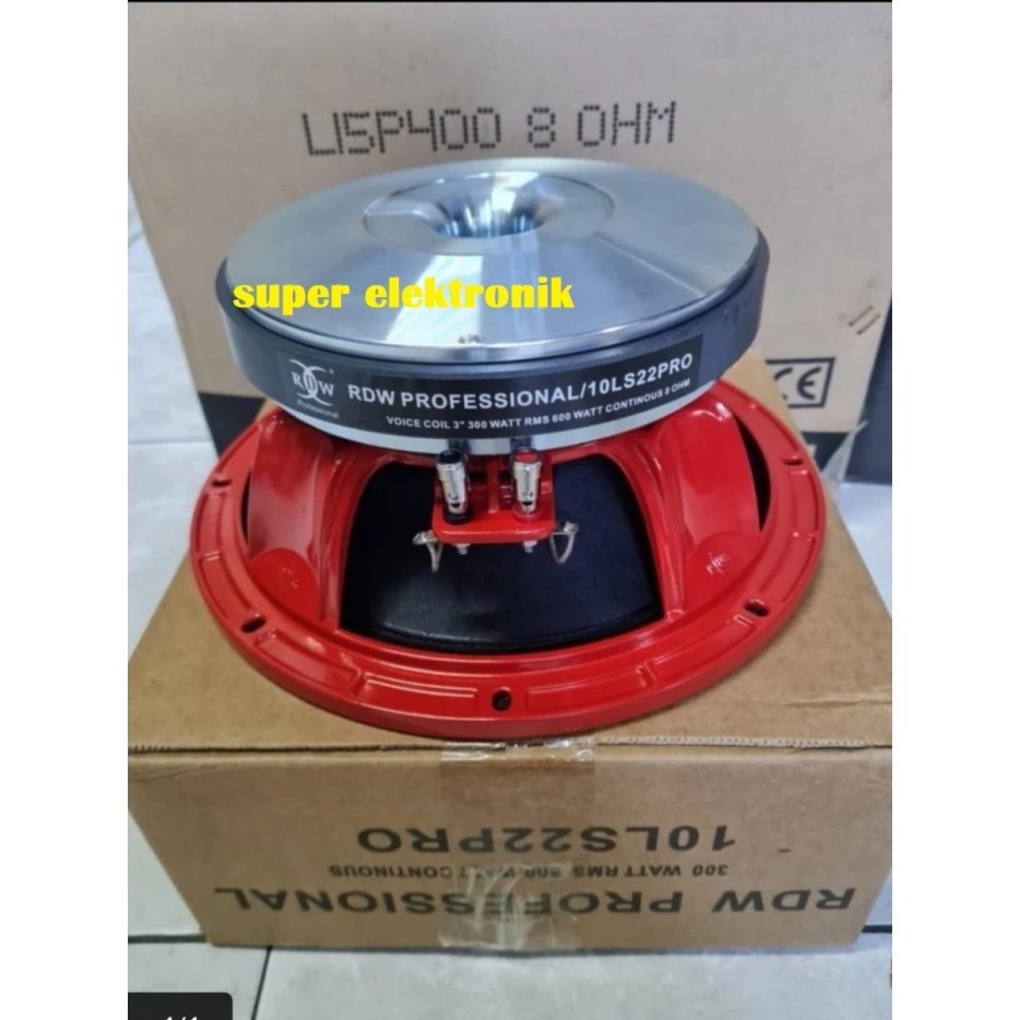 SPEAKER COMPONENT RDW 10LS22PRO SPEAKER 10 INCH VC 3 INCH ORIGINAL