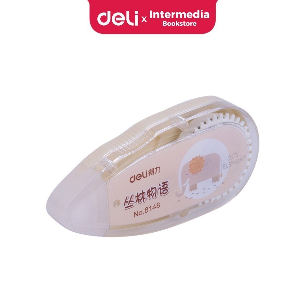 

DELI - 8148 Tape Koreksi Tip Ex 5mmx20m Design Lucu dan Tidak Licin untuk Sekolah