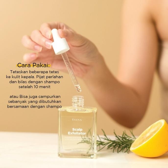 Tavas Scalp Exfoliator 50Ml / Vitamin Perawatan Kulit Kepala | Kecantikan