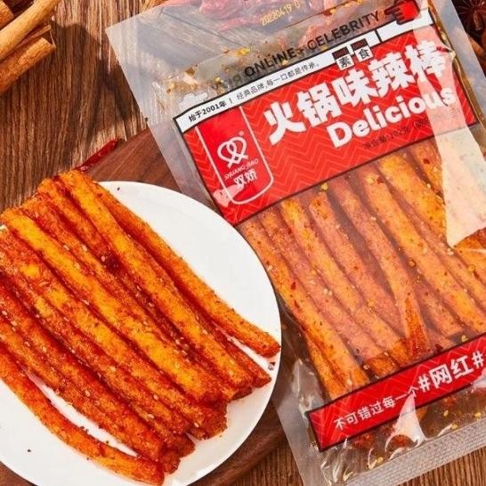 

[Halal] Shuang Jiao Latiao Delicious Vegetarian Spicy Sna 102Gr /