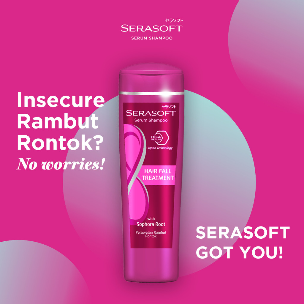 Serasoft Serum Shampoo Hair Fall Treatment Botol 340 ml x2 - Gambar 2