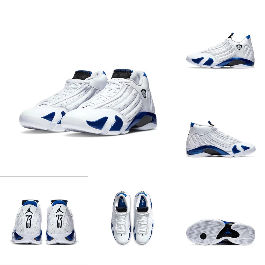 100% Asli Air Jordan 14 Retro "Hyper Royal" Sepatu Basket Pria Aj14 Sepatu 4874SG6689 |6964665B|