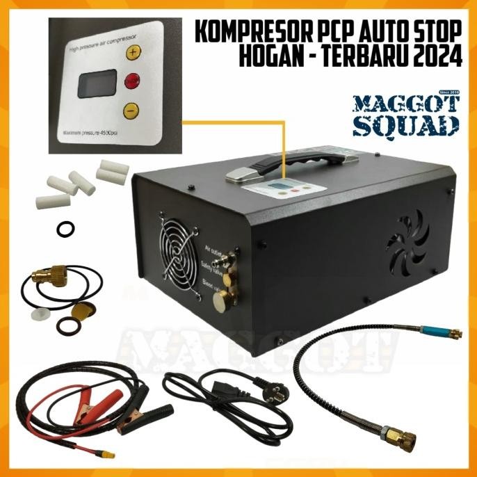 POMPA PCP KOMPRESOR LISTRIK HOGAN AUTO STOP SHUT OFF DIGITAL