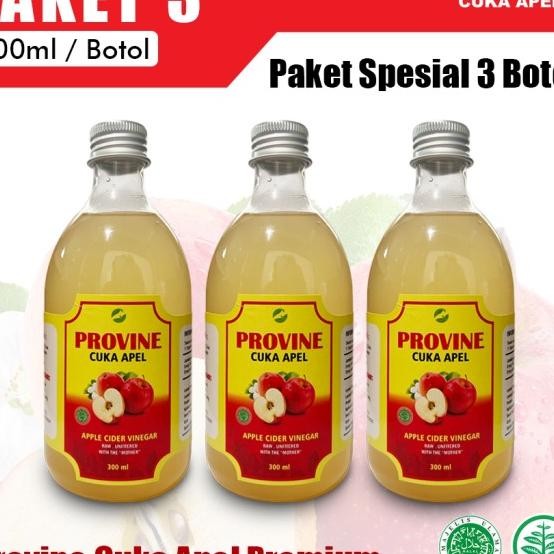 

Paket 3 Botol Provine Cuka Apel Murni 300Ml