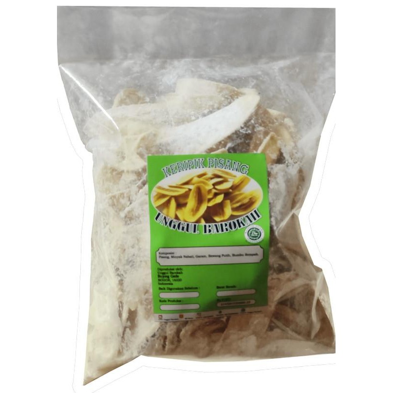 

Keripik Pisang Kepok 1/2 Kg Renyah