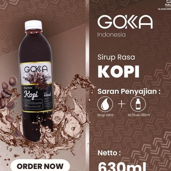 

Gokka Kopi Syrup / Numan Sirup Gokka Rasa Kopi 630Ml