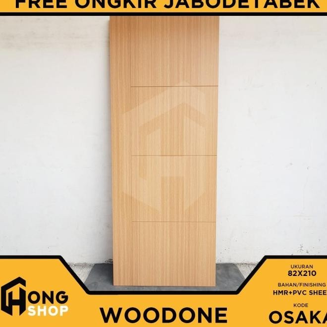 Pintu Geser Hmr Woodone Laminate - Set Sliding (Rel+Handle+Kunci)