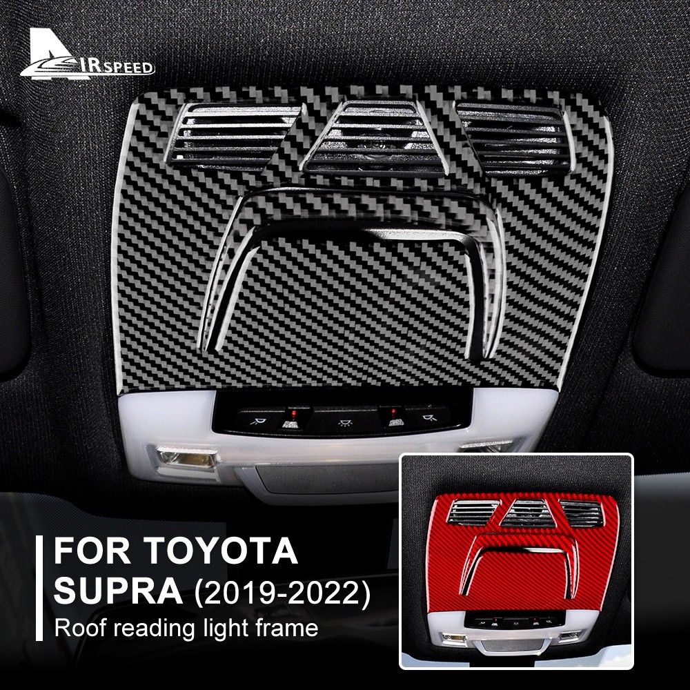 Penutup Stiker Lampu Baca Atap Interior Mobil untuk Toyota Supra Serat Karbon 2019-2022 |A8871259|
