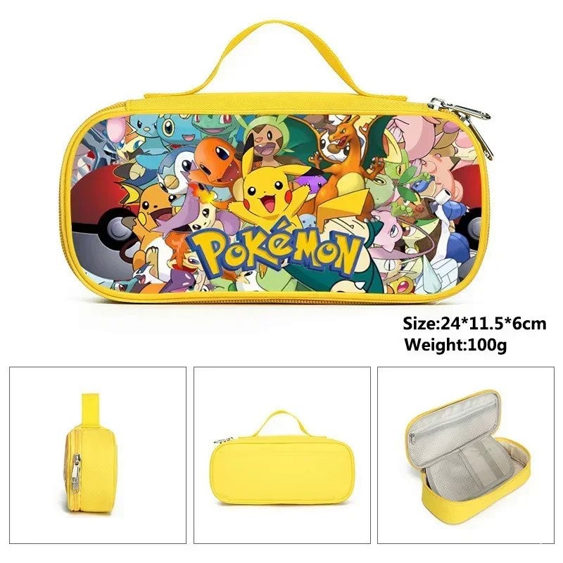 

Pokémon Pikachu Pencil Case Pencil Case Primary and Secondary School Students Cartoon Pokémon Cartoon School Bag Mochila OUYL