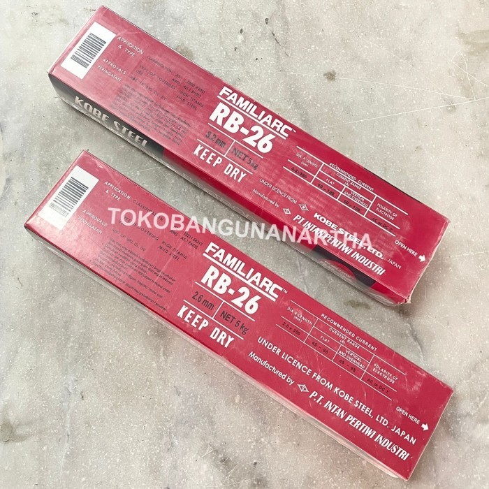 Terlaris Kawat Las Kobe Steel Welding Electrodes Rb26 1 Kg